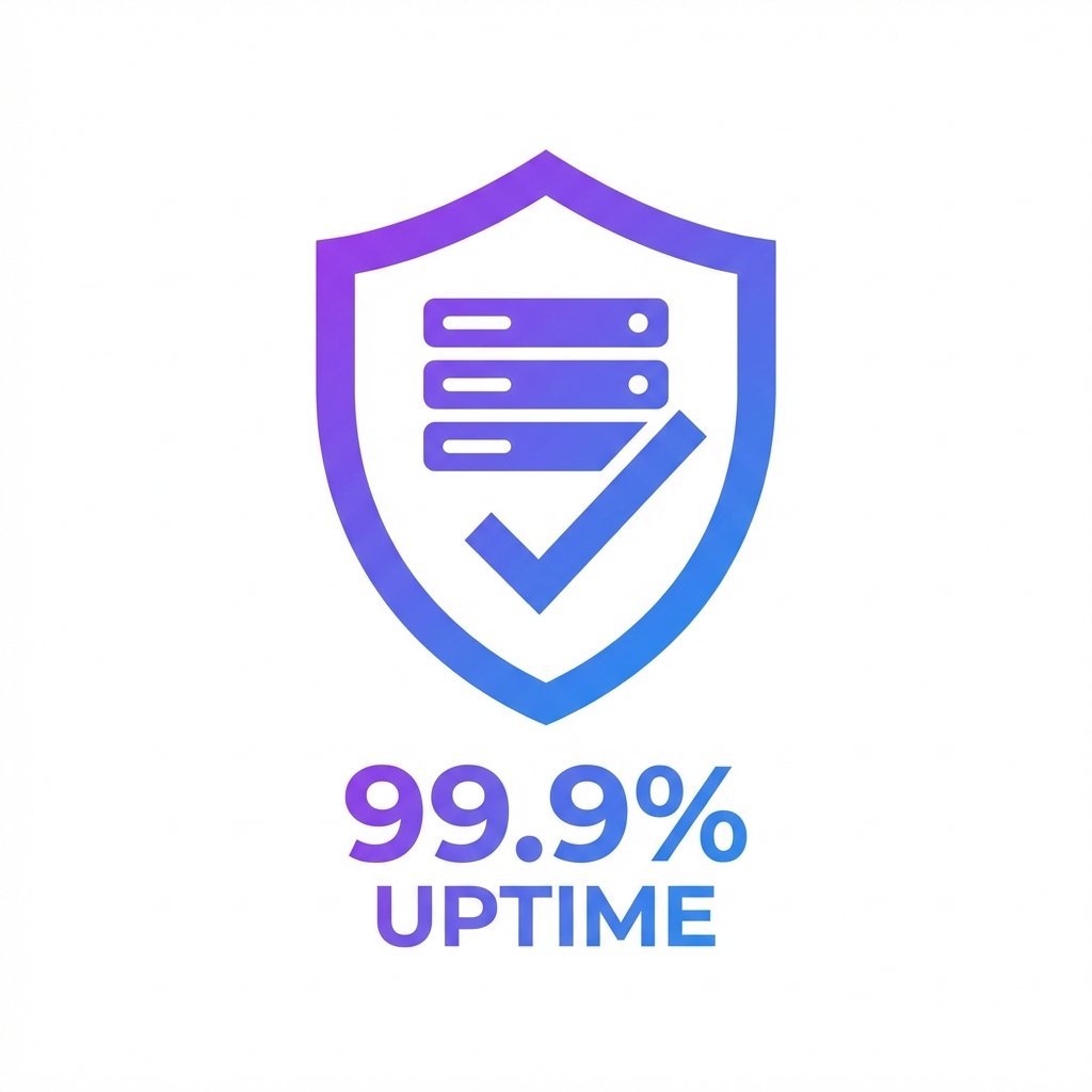 99.9% Uptime Garanti